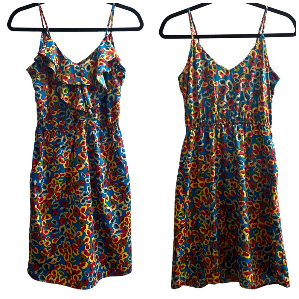 Red Camel Colorful Sundress with Pockets - Picture 2 of 7